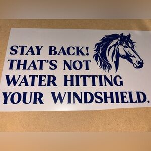 Vinyl Decal for Horse Trailer